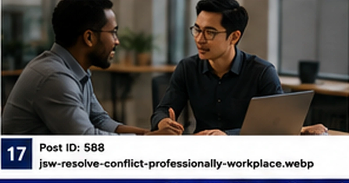 Professional addressing a workplace mistake calmly with colleagues.