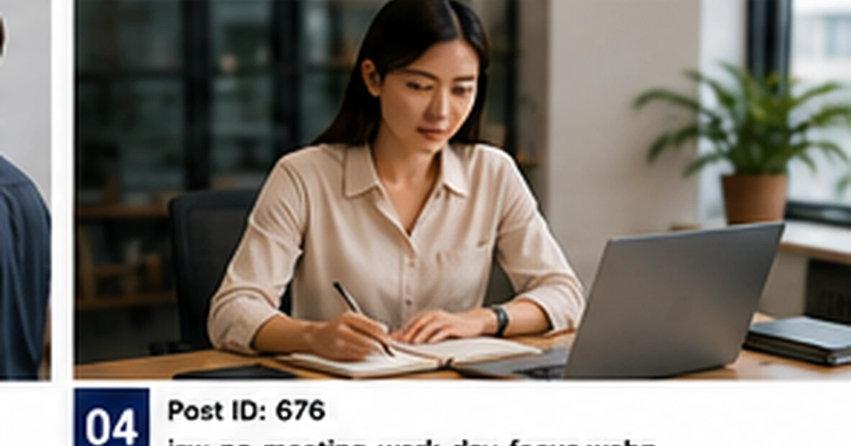 Professional calmly drafting a response to a job rejection email at a modern office desk.